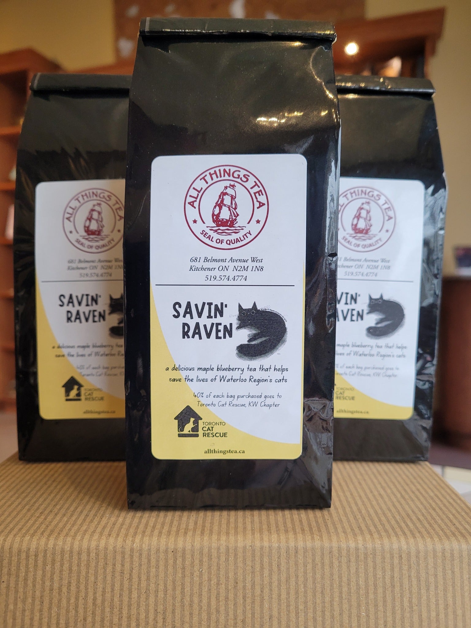 SAVIN' RAVEN | Maple Blueberry Tea for a Cause